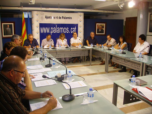 Una imatge del ple municipal celebrat ahir.
