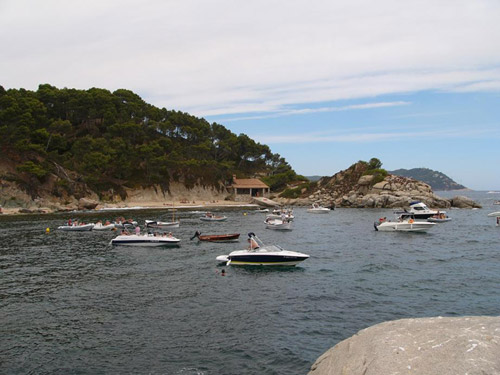 Embarcacions a Cap de Planes, aquest cap de setmana.