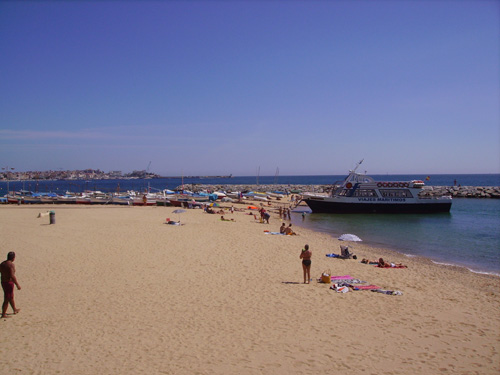 La platja de Sant Antoni, aquest migdia.