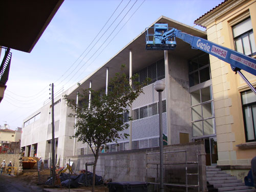 La part nova del col·legi Ruiz Giménez, avui encara en obres.