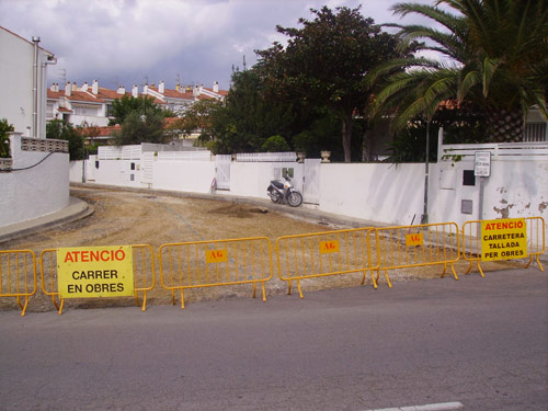 Les obres de la urbanització Roca Brava, iniciades avui.