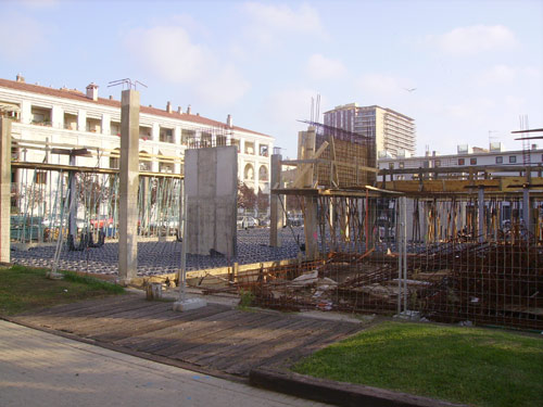Així estan les obres de la nova biblioteca Lluís Barceló i Bou.