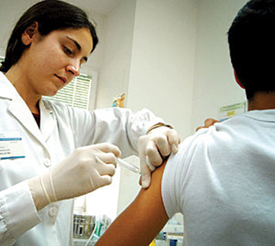Campanya de vacunació contra el virus de la grip.