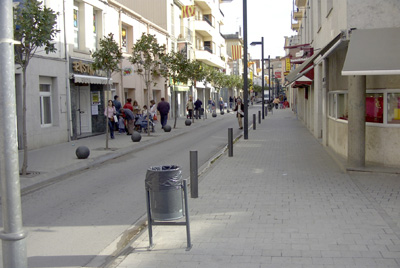 Imatge del carrer de Cervantes.