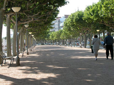 Imatge del Passeig del Mar de Palamós.