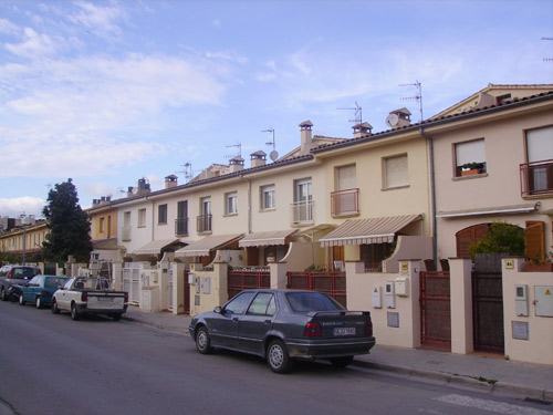Les cases afectades del carrer de Pere Joan.