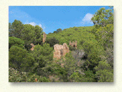 Les restes del castell de Vila-romà