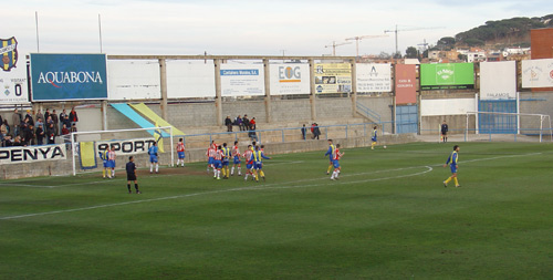 Una imatge del partit Palamós-Manresa, jugat ahir.