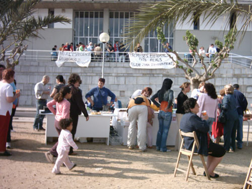 Una activitat veïnal al barri del Tennis.