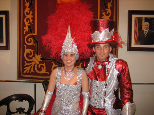 La Reina i el Rei del Carnaval de Palamós 2007.
