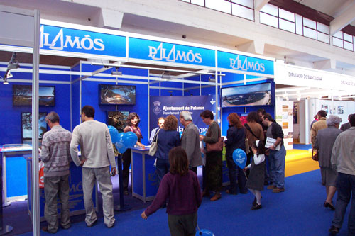 Estand de Palamós en una fira turística.