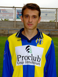 El jugador del Palamós C.F., Jordi Matamala.