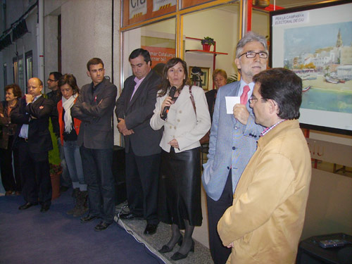 Isabel Ruiz en un recent acte de pre-campanya electoral.