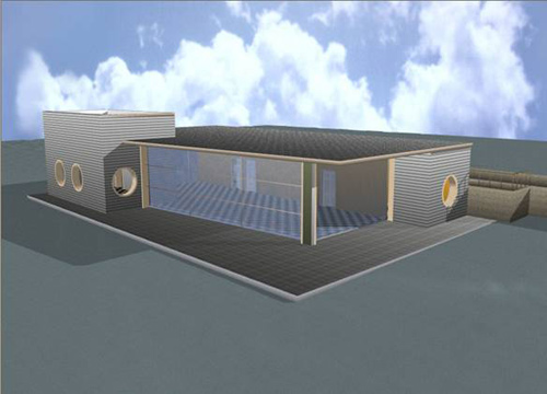 Imatge virtual de la futura terminal de passatgers del port.