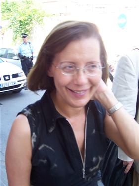 La consellera Montserrat Tura durant una anterior estada a Palamós.