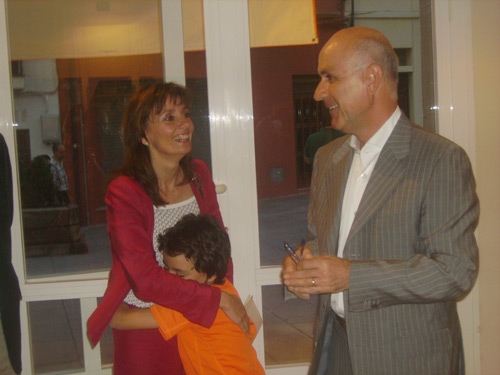 Josep Antoni Duran i Lleida i Isabel Ruiz, ahir a la nit a La Gorga.