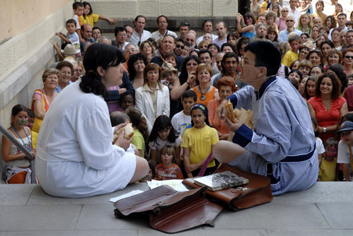 Un dels actes lúdics que es van fer dissabte al Ruiz Giménez. (Fotografia cedida per Josep Lois).