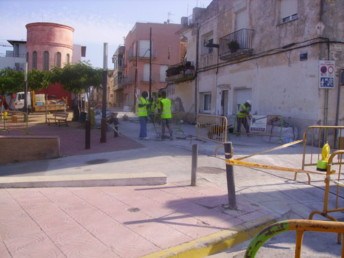 Les obres del carrer del Pedró.