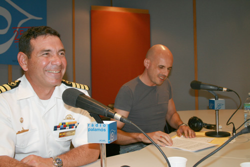 El comandant del Guayas, Carlos Vallejo, entrevistat ahir a Ràdio Palamós.