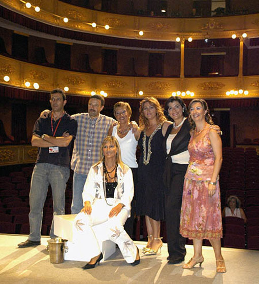 La gent de La Gespa, dissabte al Municipal de Girona.