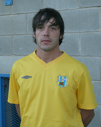 El davanter del Palamós Club de Futbol, Dani Planagumà.