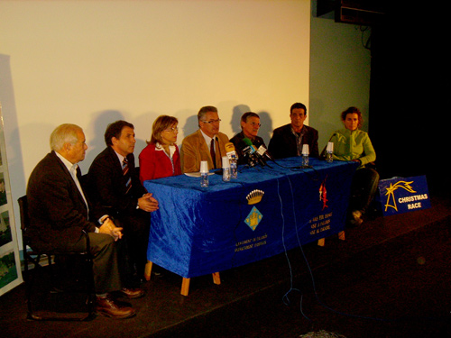 Un moment de la presentació de la XXXII Chiristmas Race