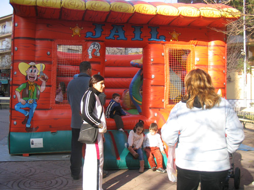 Els inflables que Fecotur va instal•lar l'any passat.