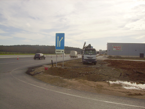 L'entrada a Palamós per la nova autovia de la C-31.