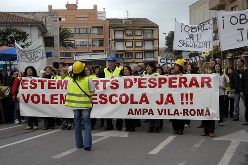 Un moment de la manifestació del passat 8 de gener.