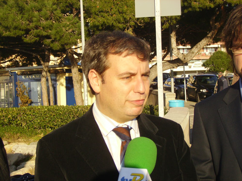 Jordi Xuclà, ahir a Palamós.