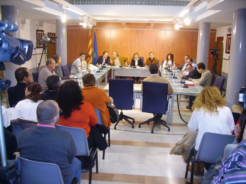 El Ple municipal, reunit aquest matí en sessió extraordinària.