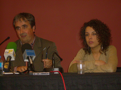 Joan Puig i Laia Cañigueral, ahir a La Gorga.