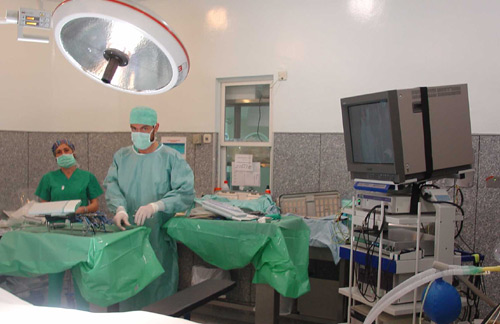 Imatge d'arxiu d'un quiròfan de l'hospital de Palamós.