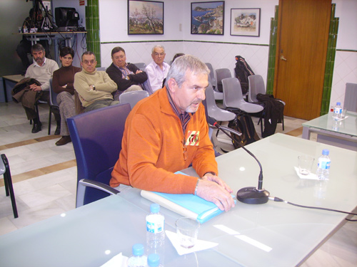 El delegat sindical de CCOO a l'hospital, Carles Roig, durant el Ple d'ahir.