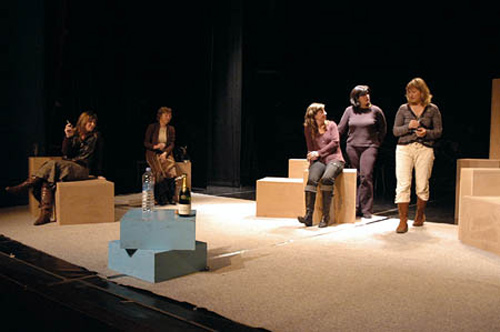Les actrius de Gespa Teatre que protagonitzen 'Entre dones'.