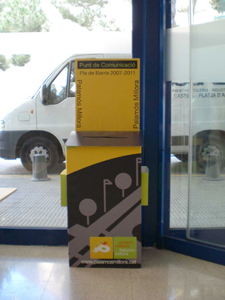 Una de les bústies on es poden dipositar les butlletes.