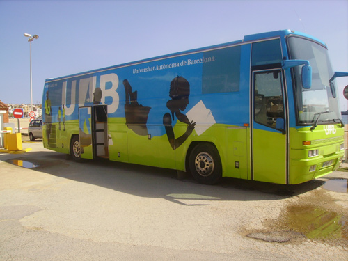 El Bus de l'UAB, avui a Palamós.