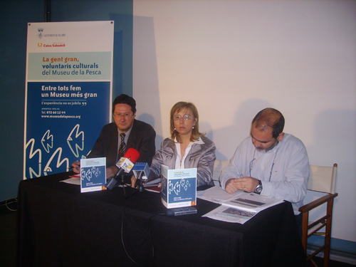 Roda informativa de presentació dels 'Voluntaris Culturals', avui a Palamós.