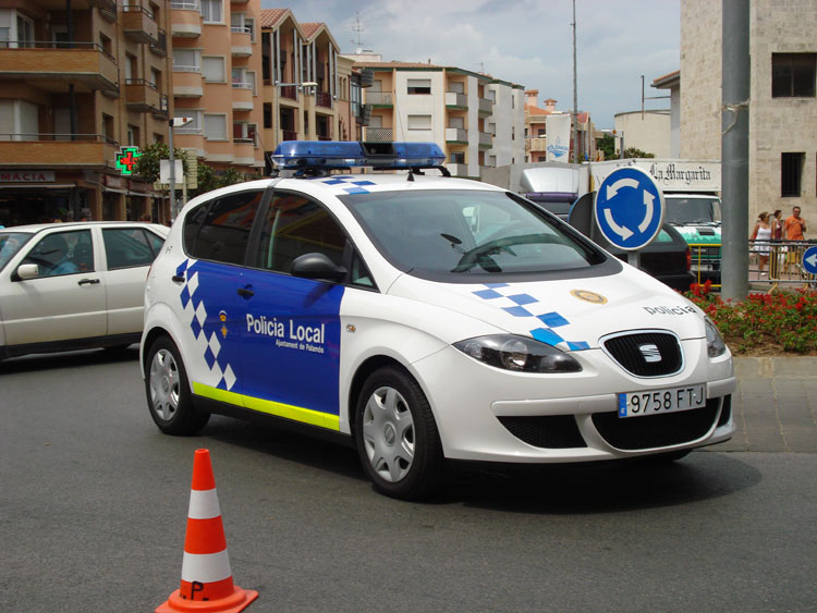 Un vehicle de la Policia Local de Palamós.