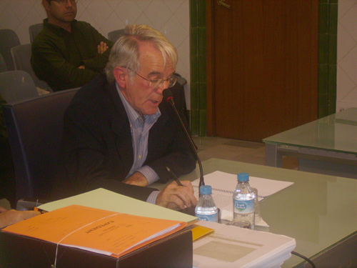 El Síndic de Greuges de Palamós, Jordi Sistach, dimecres passat davant del Ple   municipal.