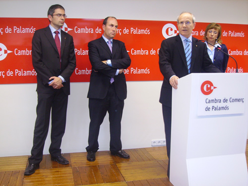 José Montilla, en la seva intervenció a la Cambra de Comerç de Palamós.