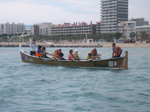 Un moment de l'activitat amb els alumnes de l'escola Els Àngels.