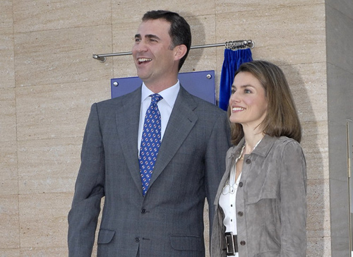 Els Prínceps durant la seva estada a Palamós.