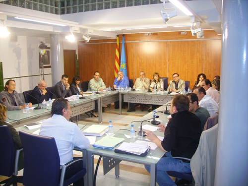 Un moment del Ple celebrat ahir.