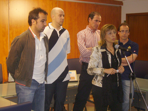 Un moment de l'acte celebrat ahir a l'Ajuntament de Palamós.