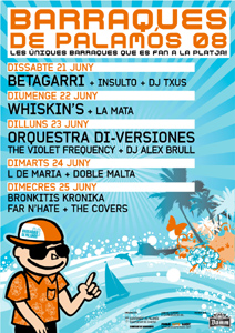 Cartell de barraques 2008
