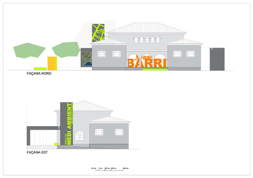Perfil del edifici, un cop reformat.