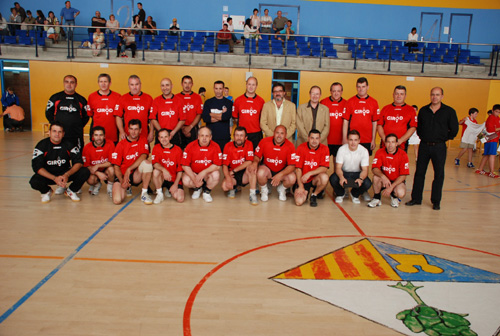 Els jugadors del nou Club d'Handbol Calonge-Sant Antoni.