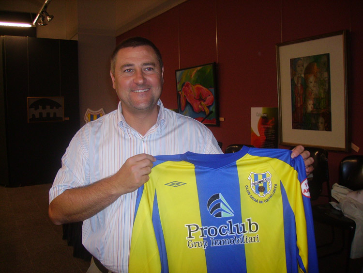 L'encara president del Palamós Club de Futbol, David Ferragut.