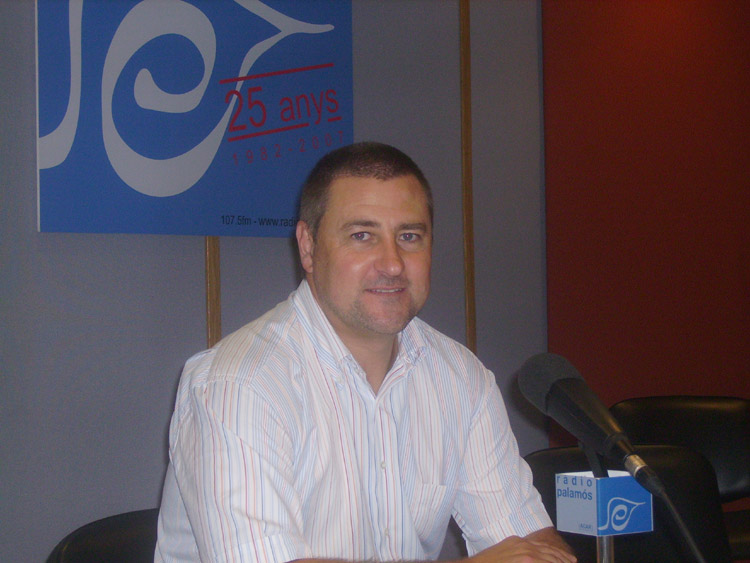 El president del Palamós CF,David Ferragut.